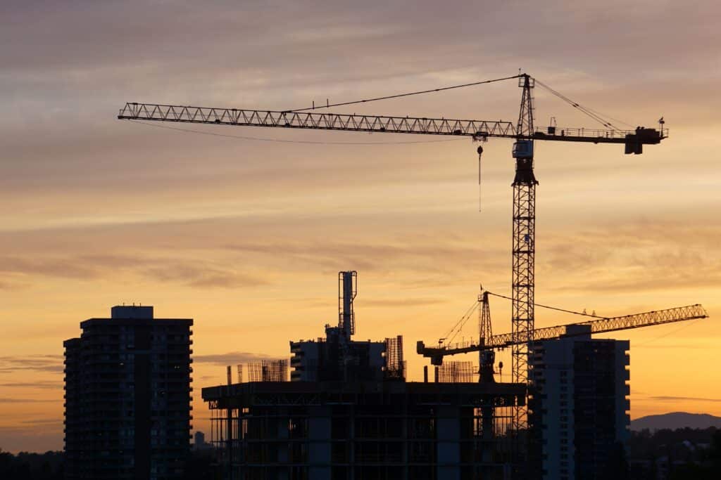 constructing building